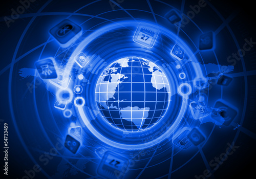 Illustration: Digital globe image Digital globe image