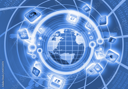 Illustration: Digital globe image Digital globe image