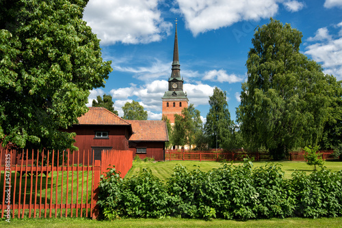 Photo: Summer in Mora in the Swedish folklore district Dalecarlia Summer in Mora in the Swedish folklore district Dalecarlia
