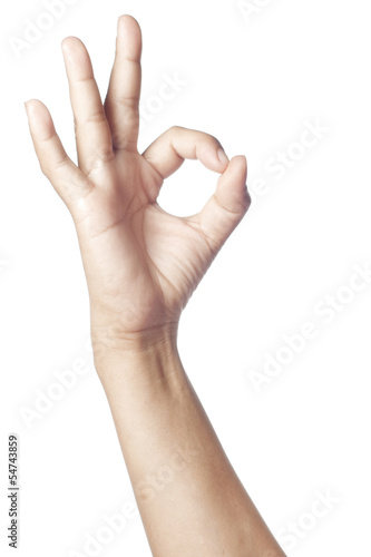 Photo: Hand Making A-Ok Sign Hand Making A-Ok Sign