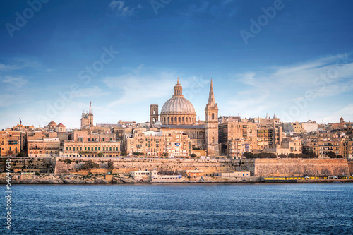 Photo: Valletta skyline with the St. Pauls Cathedral Valletta skyline with the St. Pauls Cathedral