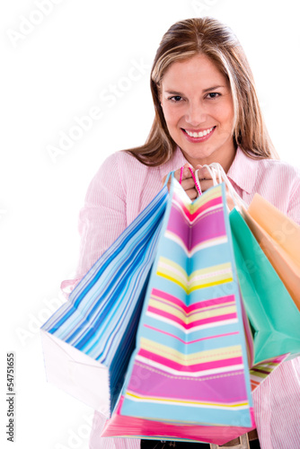 Photo: Woman with shopping bags Woman with shopping bags