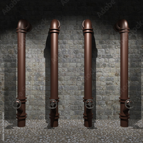 Illustration: steel pipe steel pipe