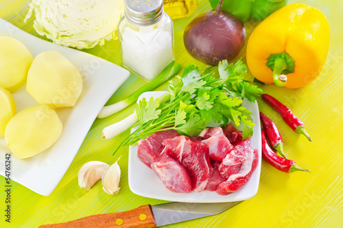 Photo: meat and vegetables meat and vegetables