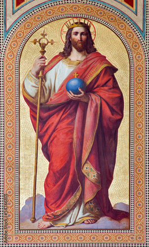 Photo: Vienna - Fresco of Jesus Christ as King Vienna - Fresco of Jesus Christ as King