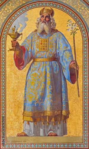 Photo: Vienna - Fresco of high priest Aron in Altlerchenfelder church Vienna - Fresco of high priest Aron in Altlerchenfelder church