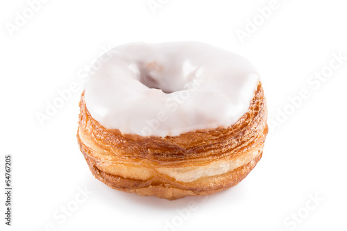 Photo: White fondant croissant and donut mixture White fondant croissant and donut mixture