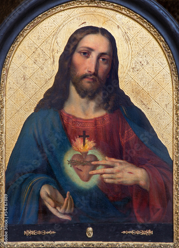 Photo: Vienna - Heart of Jesus in baroque church Maria Treu Vienna - Heart of Jesus in baroque church Maria Treu
