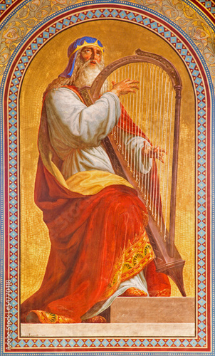 Photo: Vienna - Fresco of Moses in Altlerchenfelder church Vienna - Fresco of Moses in Altlerchenfelder church