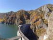 展望台から見た秋の豊平峡ダム 展望台から見た秋の豊平峡ダム