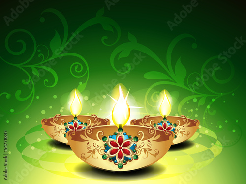 Vector: Abstract Deepawali Background Abstract Deepawali Background