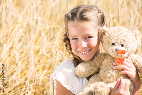 Photo: girl with toy girl with toy