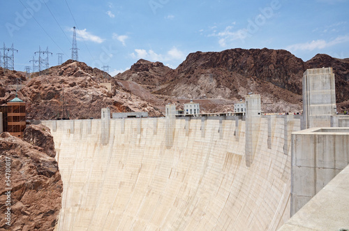 Photo: Hoover Dam, border between the US states of Arizona and Nevada Hoover Dam, border between the US states of Arizona and Nevada