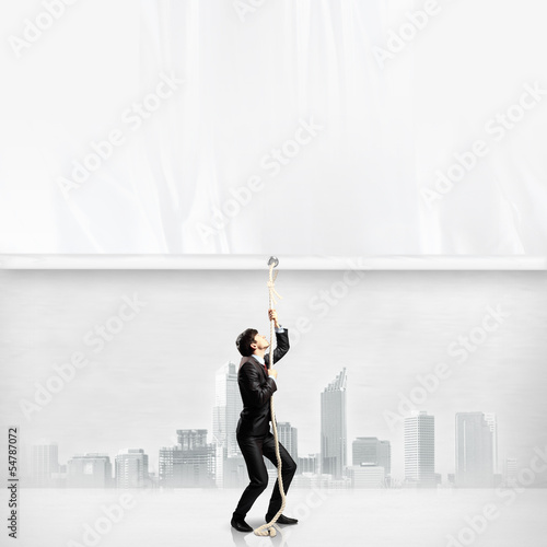 Photo: Abstract light blue background Abstract light blue background