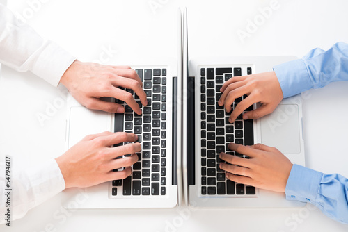 Photo: Computing at the office Computing at the office