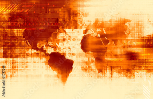 Illustration: Business and Technology background Business and Technology background