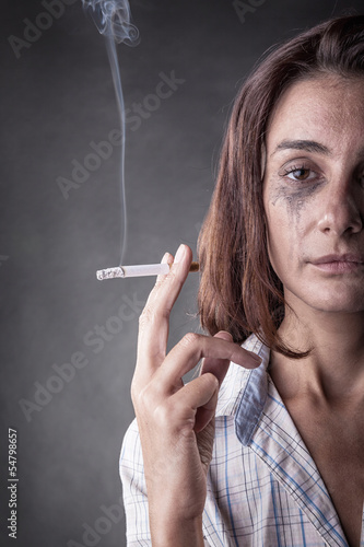 Photo: Smoking cigarette Smoking cigarette