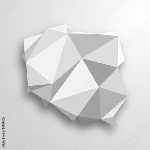Vector: Polska - origami Polska - origami