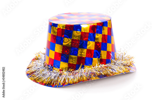 Photo: Party hat isolated on white background Party hat isolated on white background