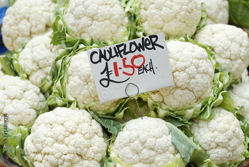 Photo: Fresh cauliflowers for sale Fresh cauliflowers for sale