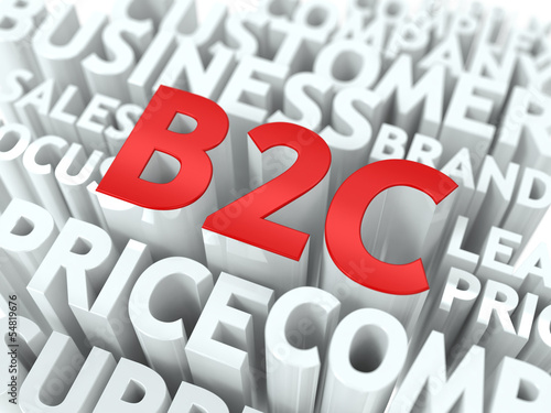 Illustration: B2C. The Wordcloud Concept. B2C. The Wordcloud Concept.