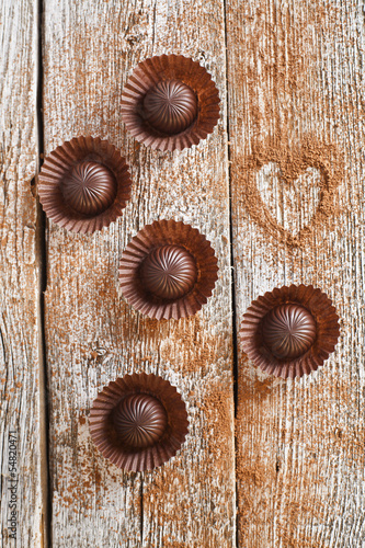 Photo: Chocolate candies Chocolate candies