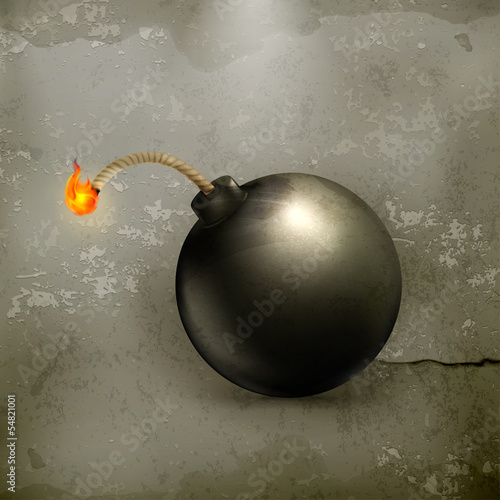 Vector: Bomb old style Bomb old style