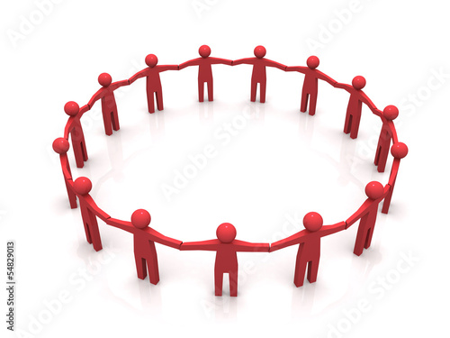 Illustration: Circle of people Circle of people