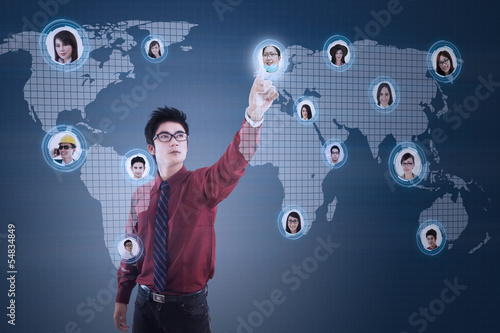 Photo: Modern Business Futuristic Interface Modern Business Futuristic Interface