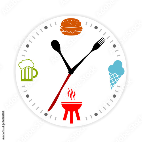 Vector: besteck uhr II besteck uhr II