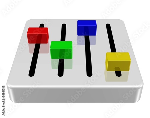 Illustration: Regler, Einstellungen, Programm-Icon Regler, Einstellungen, Programm-Icon