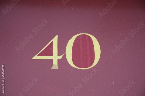 Photo: Numéro 40 Numéro 40