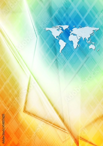 Vector: Concept technology world map background Concept technology world map background