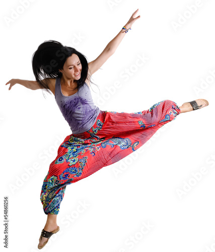 Photo: Agile young woman dancing Agile young woman dancing