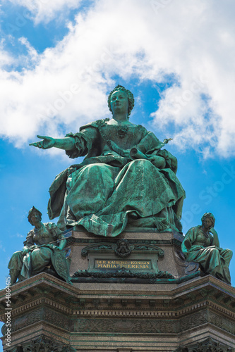 Photo: Monument of the famous monarch Maria Theresia of Habsburg(Vienna Monument of the famous monarch Maria Theresia of Habsburg(Vienna