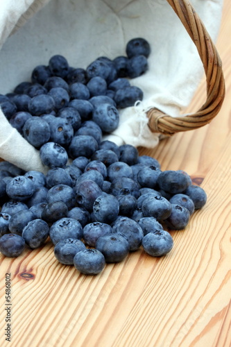Photo: Großaufnahme Blauberren aus Körbchen Großaufnahme Blauberren aus Körbchen