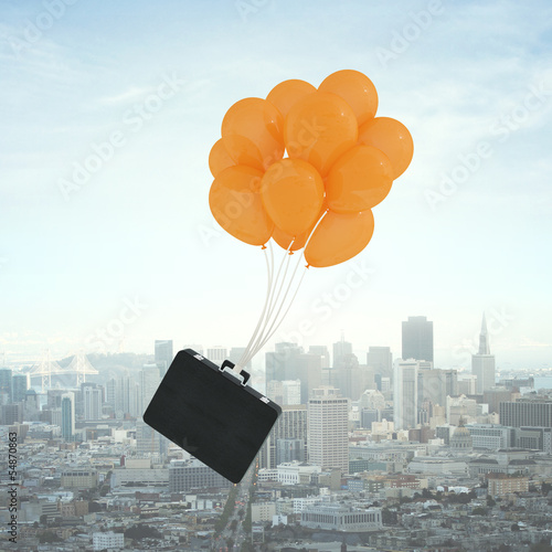 Photo: briefcase flying briefcase flying