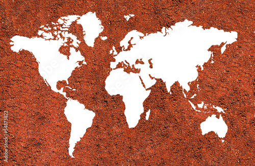 Photo: Coffee map Coffee map
