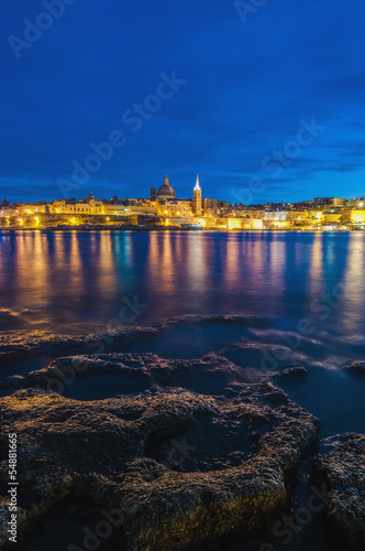 Photo: Valletta seafront skyline view, Malta Valletta seafront skyline view, Malta