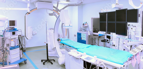 Photo: Operating room with advanced equipment. Interventional, Arrhythm Operating room with advanced equipment. Interventional, Arrhythm
