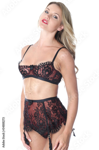 Photo: Model Released. Young Woman Wearing Sexy Lingerie Model Released. Young Woman Wearing Sexy Lingerie