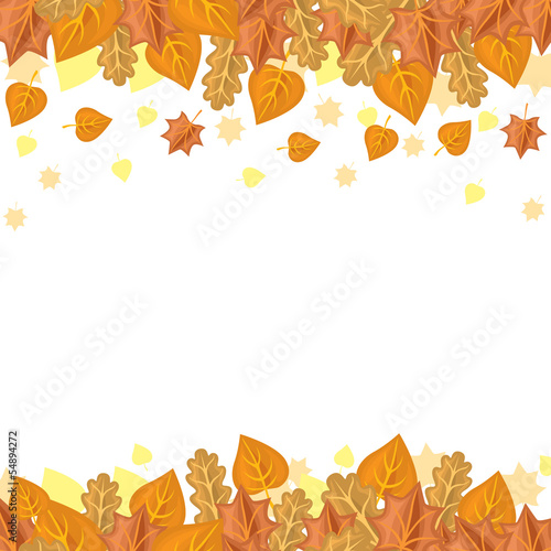 Vector: Autumn leaves background Autumn leaves background