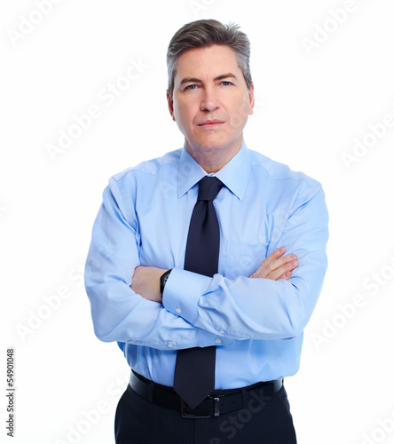Photo: Businessman isolated on white. Businessman isolated on white.