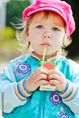 Photo: toddler drinking juice toddler drinking juice
