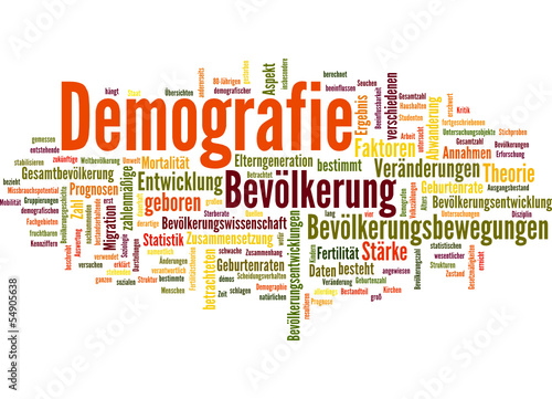 Vector: Demografie (Demographie,Bevölkerungswissenschaft) Demografie (Demographie,Bevölkerungswissenschaft)