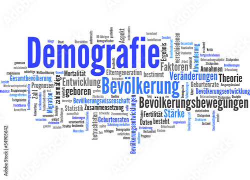 Vector: Demografie (Demographie,Bevölkerungswissenschaft) Demografie (Demographie,Bevölkerungswissenschaft)