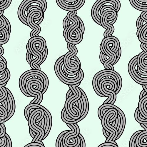 Vector: Rope tangled seamless pattern Rope tangled seamless pattern
