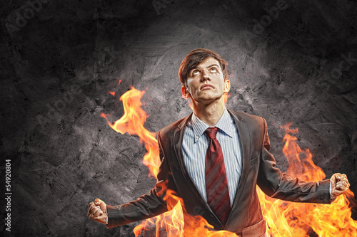 Photo: businessman in anger businessman in anger