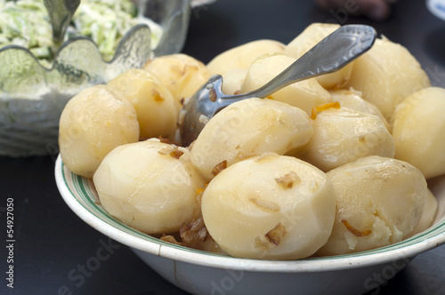 Photo: boiled potatoes boiled potatoes