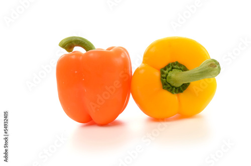 Photo: Fresh paprika on white Fresh paprika on white